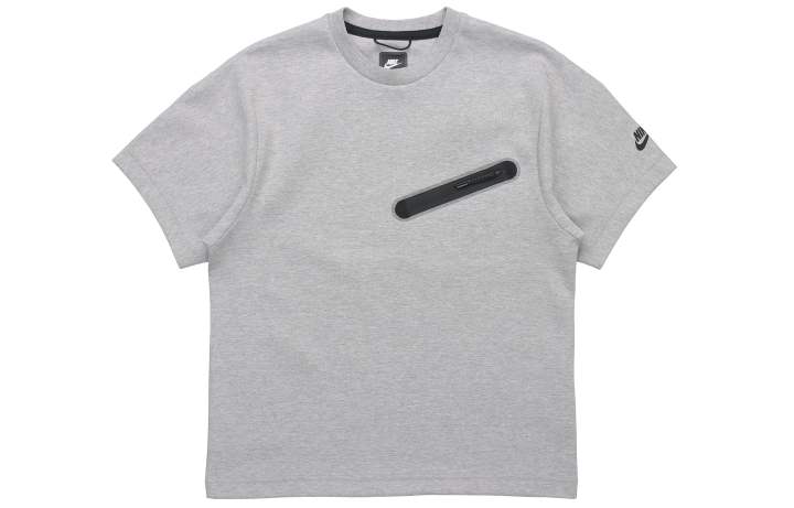 Nike Nike T Shirts Men's Toned Dark Gray Crew Neck Moderate Straight Fit
