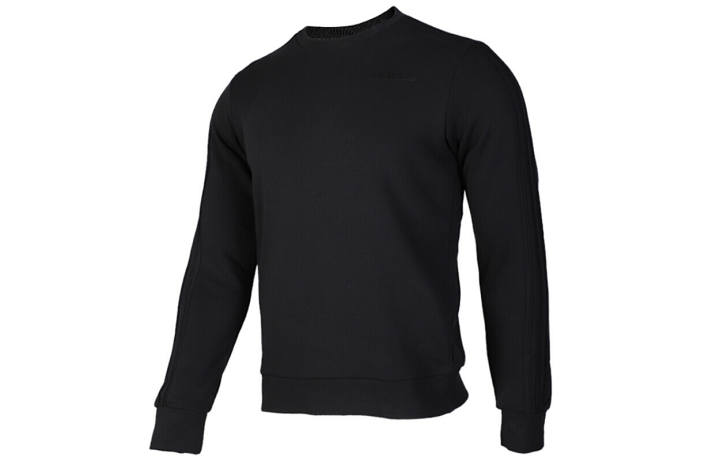 Adidas Adidas Sweatshirts Men's Black Crew Neck Moderate Regular