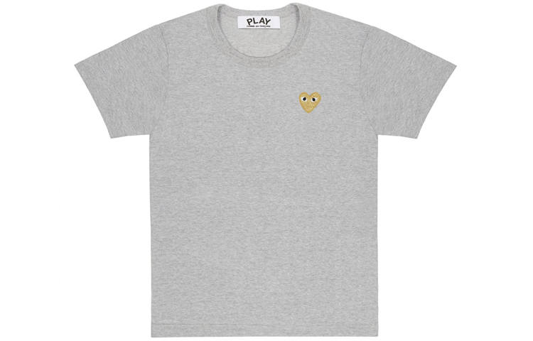 CDG Play T Shirts Women's Crew Neck Moderate Straight Fit