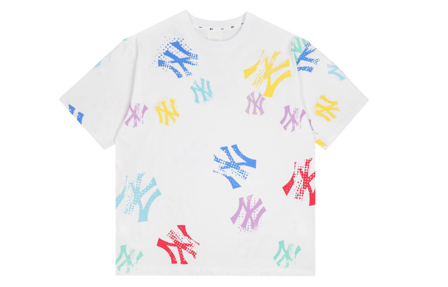 MLB MLB T Shirts Unisex White Crew Neck Moderate Straight Fit