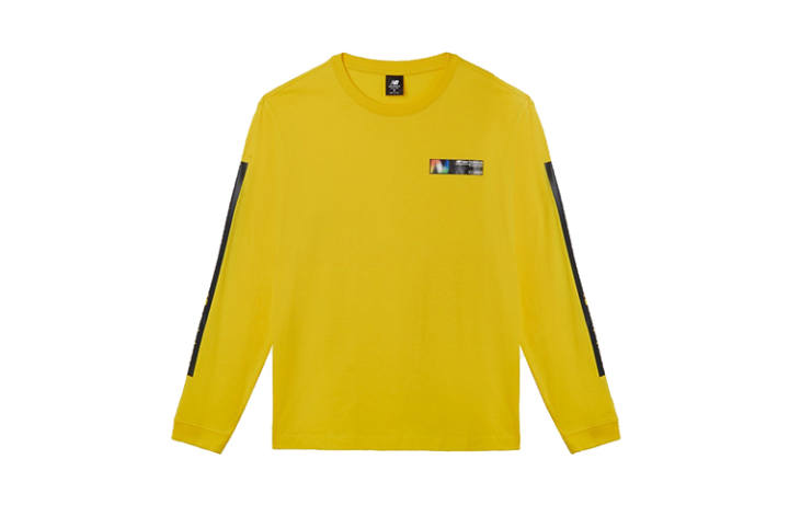 New Balance New Balance Sweatshirts Men's Yellow Crew Neck Moderate Regular