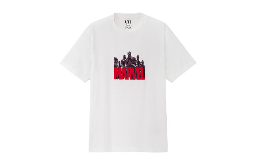 UNIQLO Print Straight Fit T Shirt Unisex White