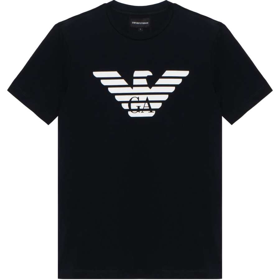 EMPORIO ARMANI Logo Printed Crewneck T Shirt