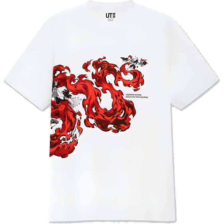 UNIQLO T Shirts Unisex White Crew Neck Moderate Straight Fit