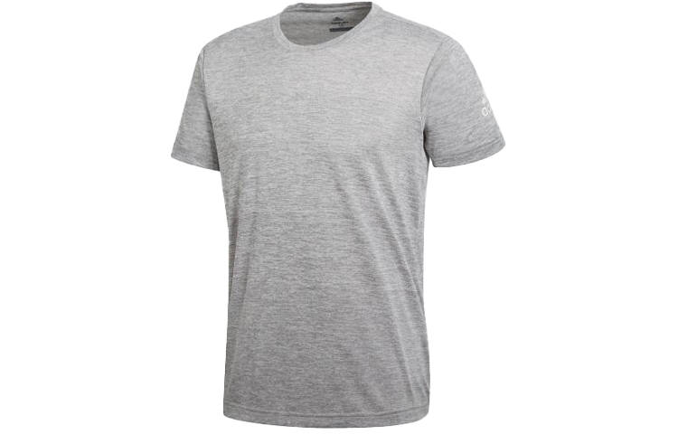 Adidas Adidas T Shirts Men's Shade 3 Gray Crew Neck Moderate Straight Fit