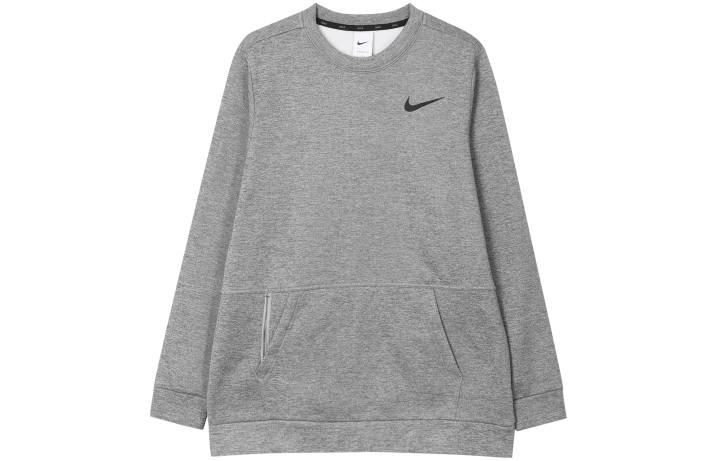 Nike Nike Sweatshirts Men's Gray Crew Neck Moderate Regular