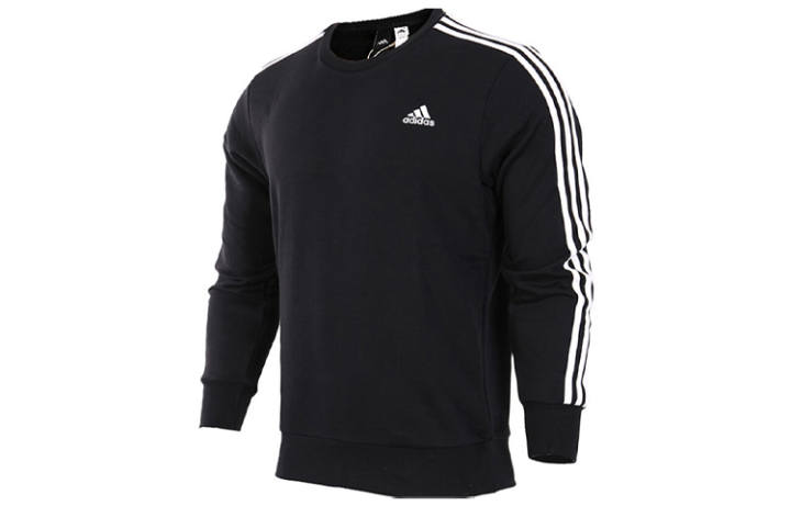 Adidas Adidas Sweatshirts Men's Black Crew Neck Moderate Regular