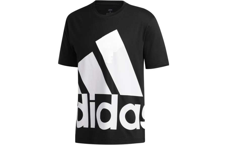Adidas Adidas T Shirts Men's Black Crew Neck Moderate Straight Fit