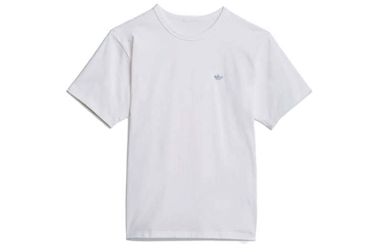 Adidas Originals T Shirts Unisex White Crew Neck Moderate Straight Fit