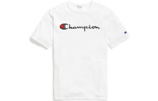 Champion T Shirt US Version Unisex White