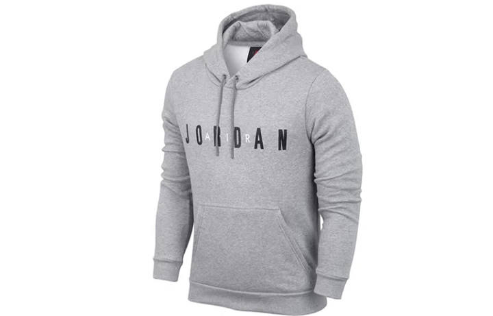 Jordan Jordan Sweatshirts Men's Gray Hooded Moderate Regular