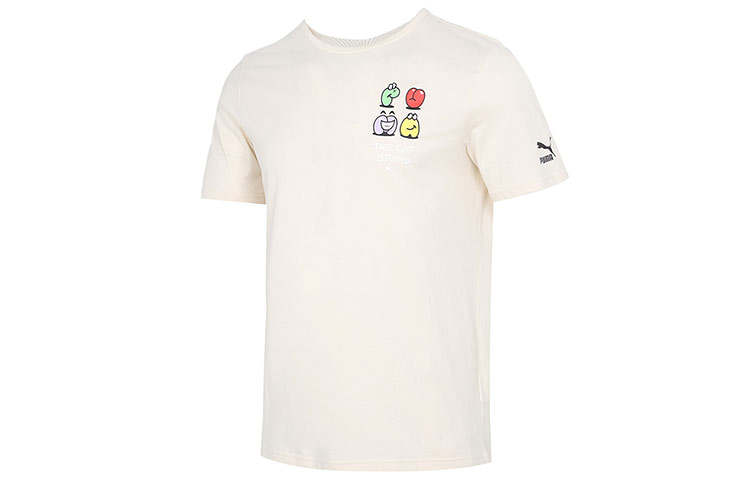 PUMA Men's Lifestyle Series T Shirt Men's Beige