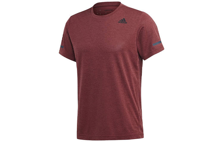 Adidas Adidas T Shirts Men's Bright Pink Red Crew Neck Moderate Straight Fit