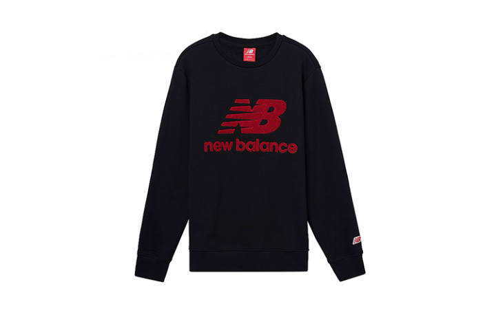 New Balance New Balance Sweatshirts Men's Black Crew Neck Moderate Regular