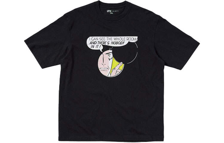 UNIQLO x Roy Lichtenstein T Shirt Unisex Black