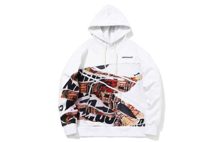 Li-Ning Li Ning Sweatshirts Unisex White Hooded Moderate Regular