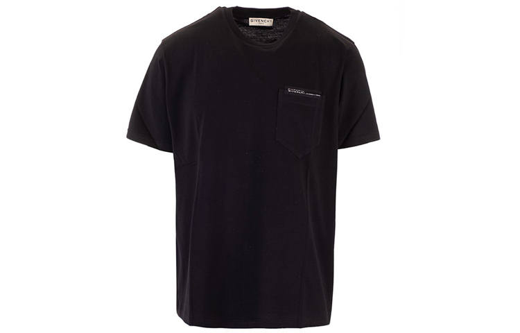 Givenchy Givenchy T Shirts Men's Black Crew Neck Moderate Straight Fit