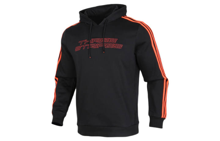 Adidas Adidas Sweatshirts Men's Black Hooded Moderate Regular
