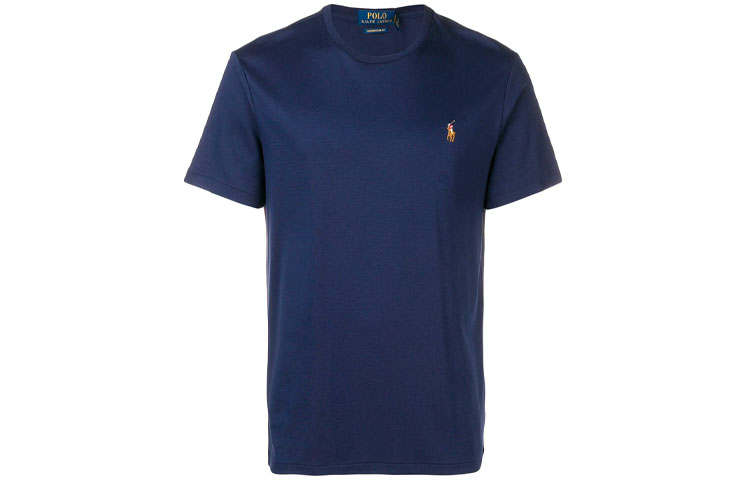 Polo Ralph Lauren FW21 T Shirt Custom Slim Fit Men's Marine Blue