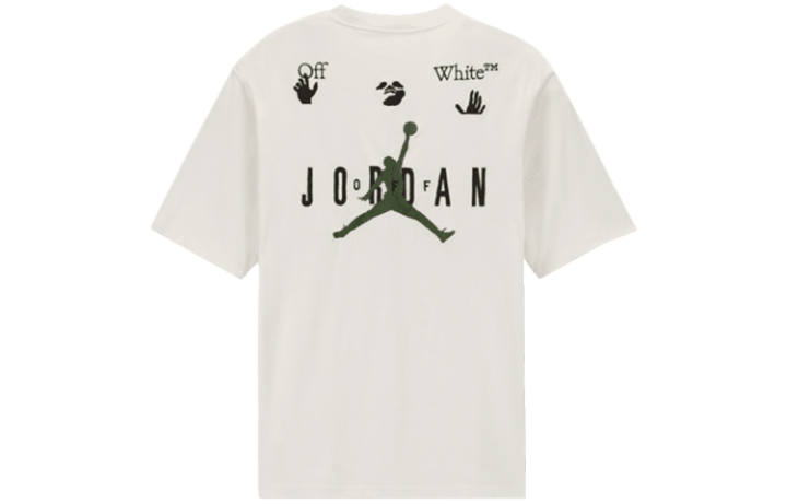 Jordan OFF-WHITE X Jordan Logo Embroidered T-shirt Sail