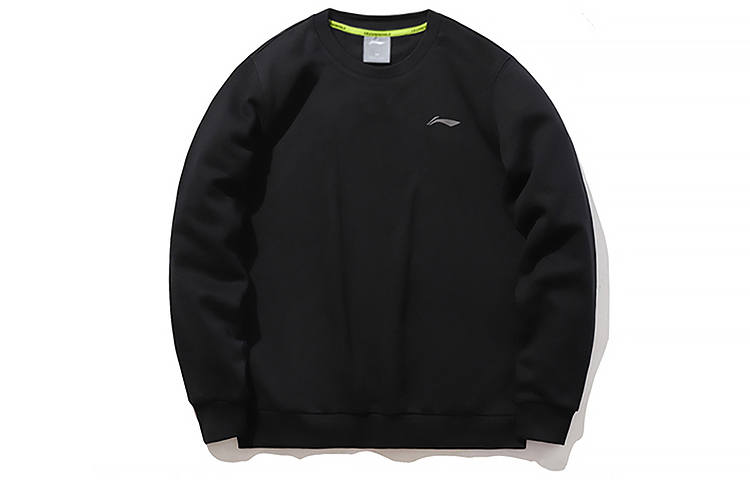 Li-Ning Li Ning Sweatshirts Men's Black Crew Neck Moderate Regular