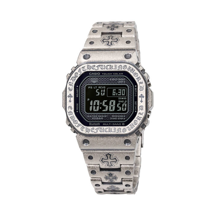 CASIO CASIO Custom Collection Solar Movement Metal Strap Watch Unisex Black Dial
