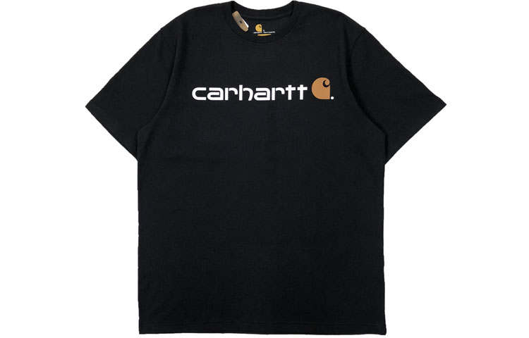 Carhartt K195 LOOSE FIT HEAVYWEIGHT SHORT SLEEVE LOGO GRAPHIC T Shirt Unisex Black