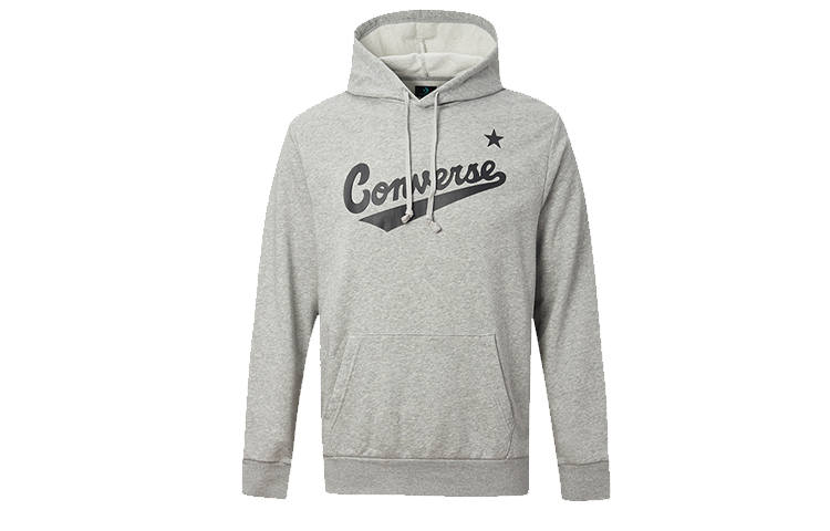 Converse Converse Sweatshirts Men's Gray Hooded Moderate Regular