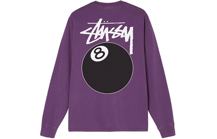 Stussy 8 Ball Pigment Dyed Long Sleeve Tee