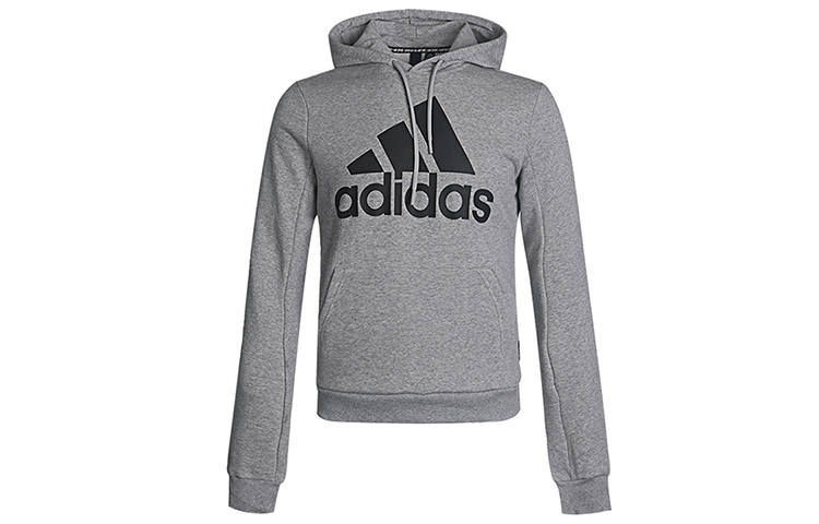 Adidas Adidas Sweatshirts Men's Gray Hooded Moderate Regular