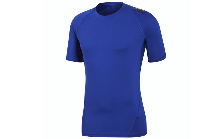Adidas Adidas T Shirts Men's Collegiate Blue Crew Neck Moderate Straight Fit