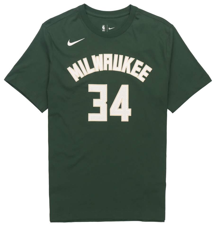 Nike Nike T Shirts Men's Green Crew Neck Moderate Straight Fit