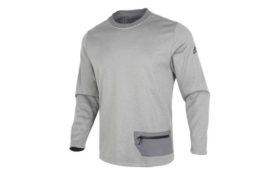 Adidas Adidas Sweatshirts Men's Gray Crew Neck Moderate Regular