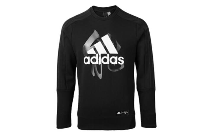 Adidas Adidas Sweatshirts Men's Black Crew Neck Moderate Regular