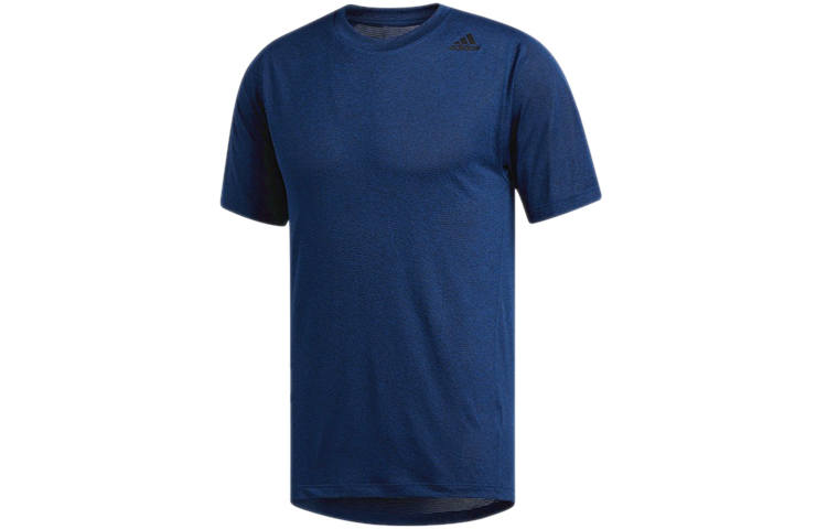 Adidas Adidas T Shirts Men's Blue Crew Neck Moderate Straight Fit