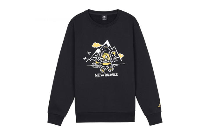 New Balance New Balance Sweatshirts Unisex Black Crew Neck Moderate Regular