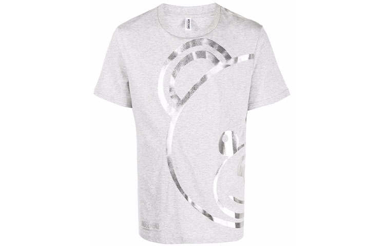 MOSCHINO Eddy Bear Short Sleeved T Shirts Men's Gray
