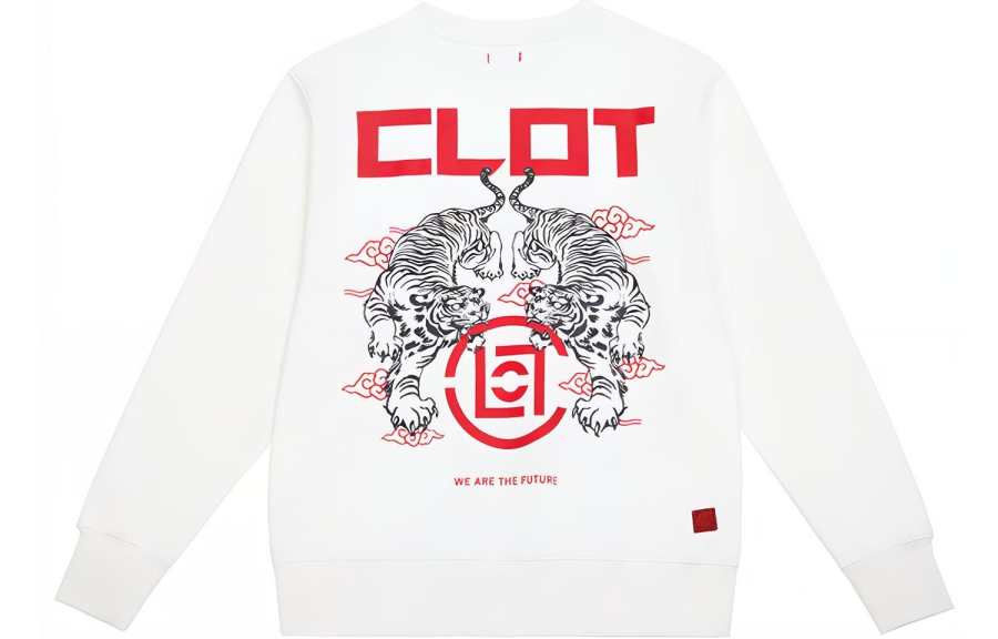 CLOT CLOT Sweatshirts Men's White Crew Neck Moderate Regular