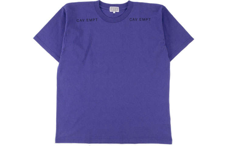 Cav Empt T Shirts Unisex Purple Crew Neck Moderate Straight Fit