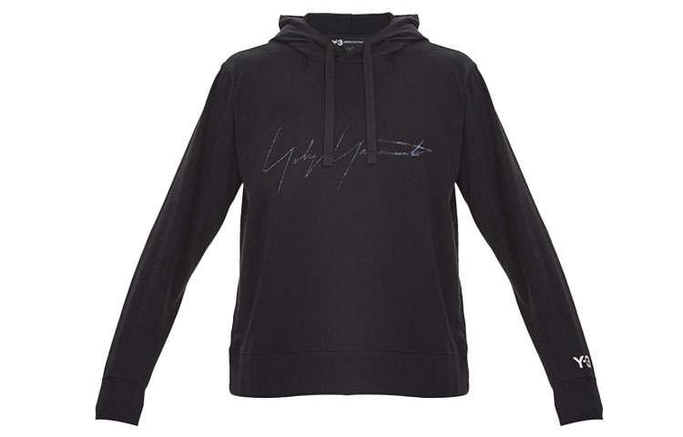 Y-3 Y 3 Sweatshirts Men's Black Hooded Moderate Regular