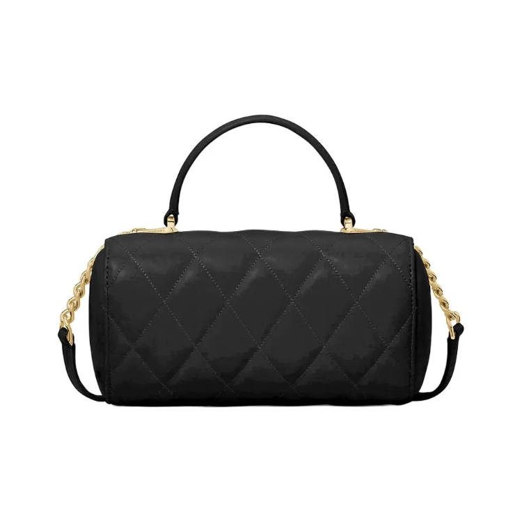 Kate Spade Cow Leather Heart Cylinder Fit One Shoulder Handbag Women's Black