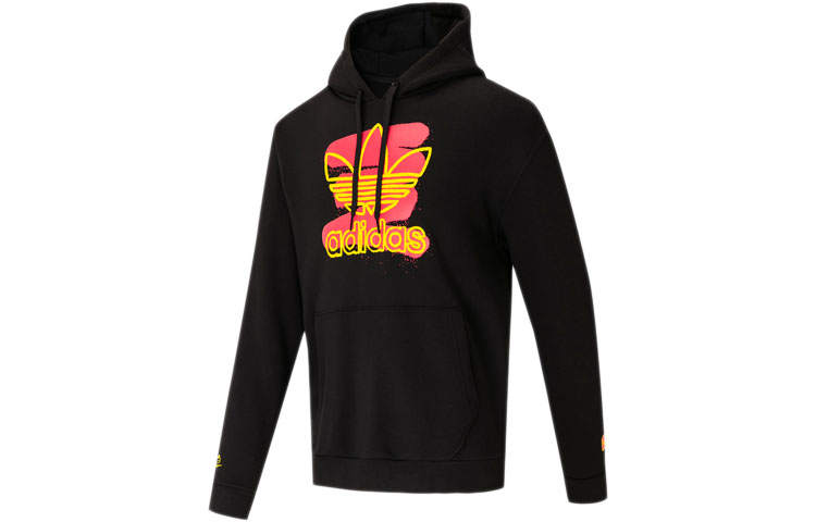 Adidas Originals Sweatshirts Men's Black Hooded Moderate Regular
