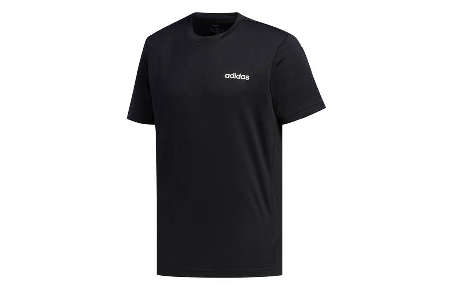 Adidas Adidas T Shirts Men's Black Crew Neck Moderate Straight Fit