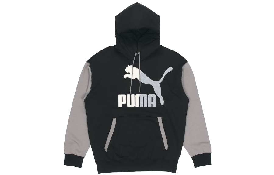 PUMA PUMA Sweatshirts Men's Black Hooded Moderate Regular