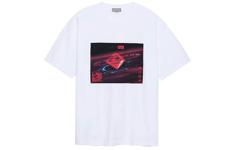 Cav Empt T Shirts Men's Crew Neck Moderate Straight Fit