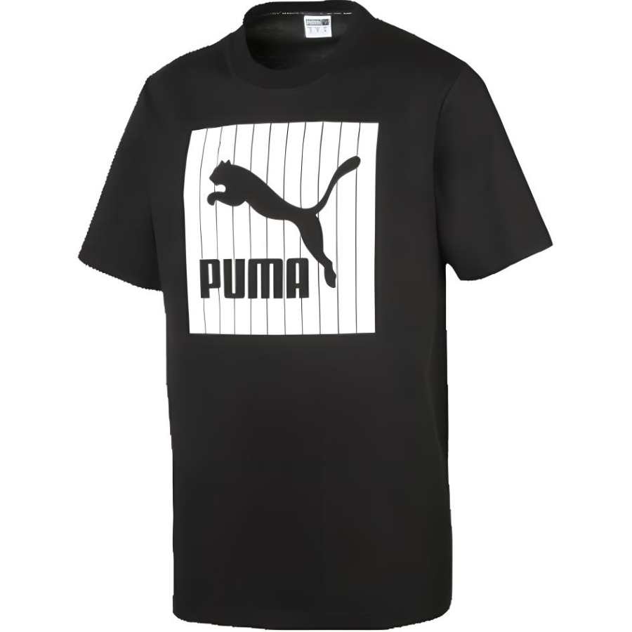 PUMA T Shirts Men's Crew Neck Moderate Straight Fit