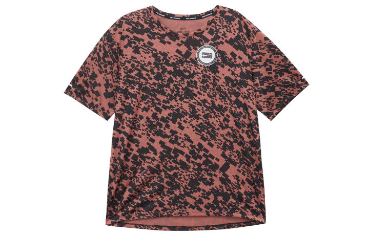 Nike Nike T Shirts Men's Black Red Crew Neck Moderate Straight Fit