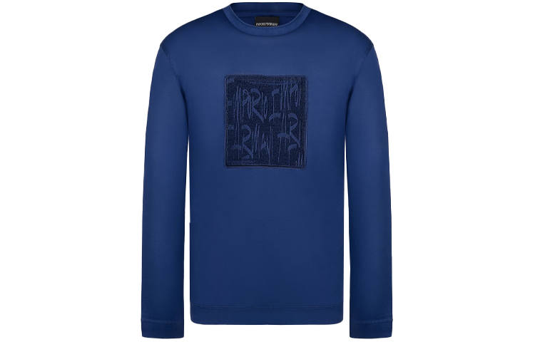 EMPORIO ARMANI T Shirts Men's Blue Crew Neck Moderate