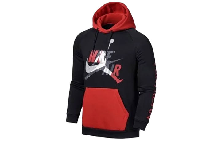 Jordan Jordan Sweatshirts Men's Black Hooded Moderate Regular