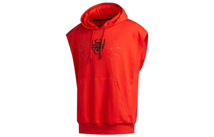 Adidas Adidas Sweatshirts Men's Red Hooded Moderate Regular